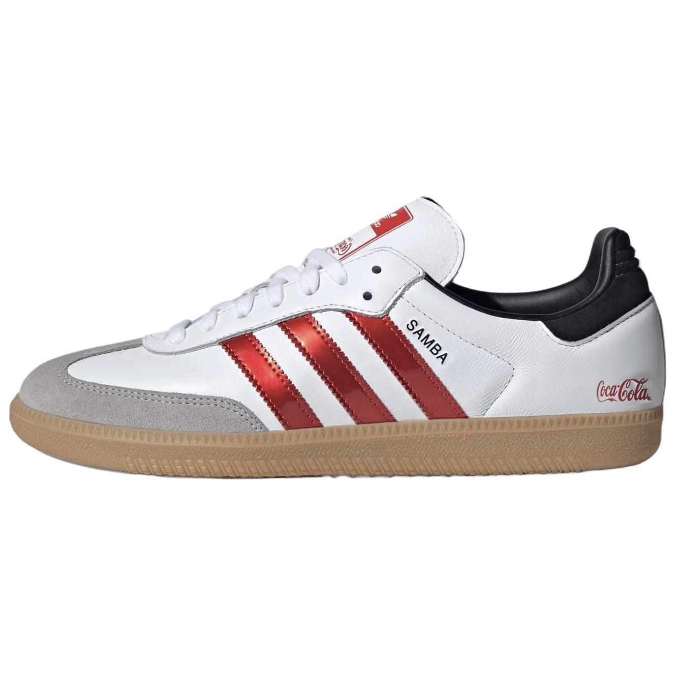 Adidas Originals x Coca Cola Samba Немецкие армейские кроссовки Унисекс Белый Красный KH6879 37⅓