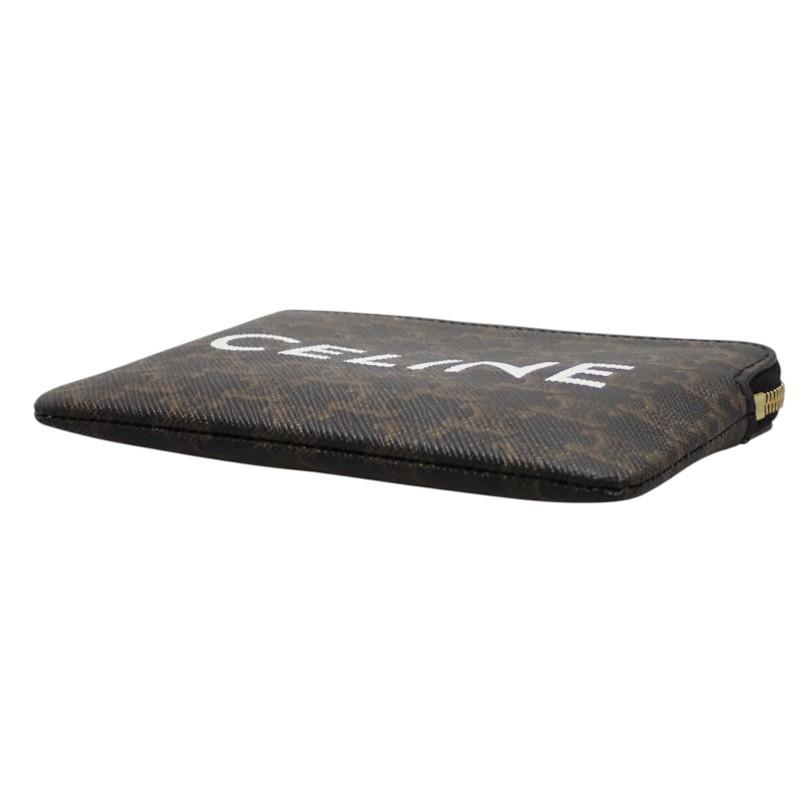 CELINE  10C662CA2.38NO Coin case black Polyurethane mens