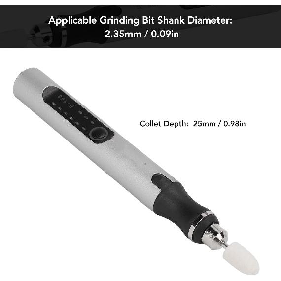 Oumefar Mini Cordless Rotary Tool, Cordless Engraving Pen USB Rechargeable Grinder 3 Speed Variable Rotary Tool Set Kit for Cutting, Engraving,
