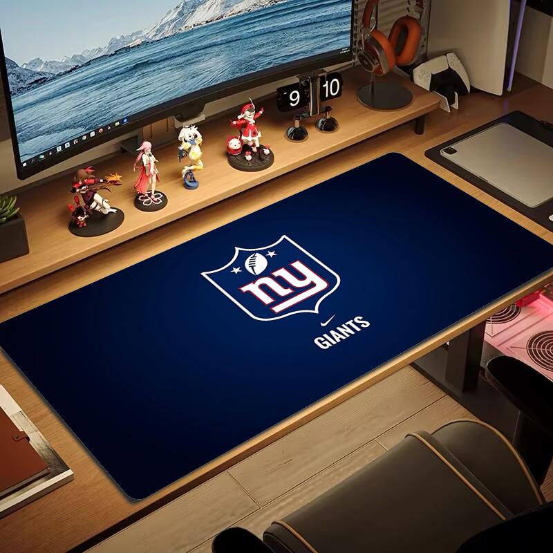 New York Giants Mouse Pad Large Gaming Table Cushion Nonslip Laptop Tablet Big Mousepad Xxl Mat Mini Pc Playmat With Lock Edge