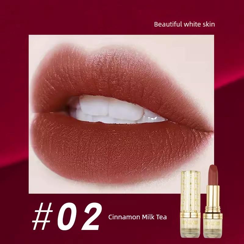 Marco Andy Velvet Essence Non-Stick Cup Lipstick, Non-Stick, Non-Fading, Affordable for Students, Brightens Skin, Matte Finish