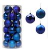 36pcs Silver Christmas Ball Ornament Set, Shatterproof Tree Hanging Baubles for Holiday, Party & Home Decor