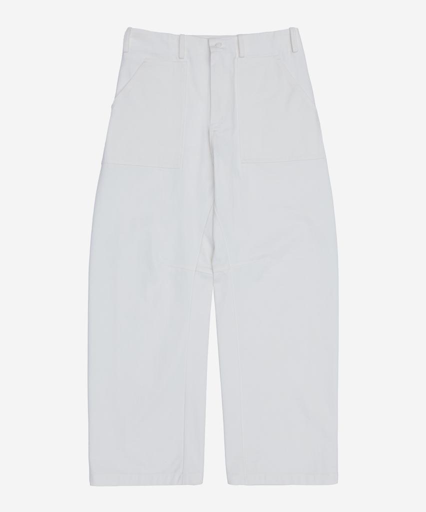 Pildeoseu Semi-Wide Curved Fatigue Pants White