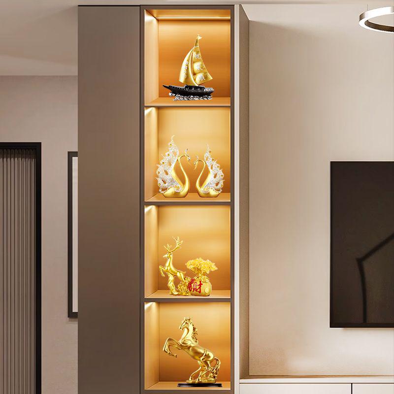 Yaşam ve Yemek Alanları İçin Çağdaş Minimalist Cam Dolap