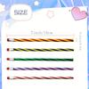 5/10pcs Soft & Bendable Magic Pencils  Colorful Stripe Design Perfect for Kids & Students Classroom Gifts & Back To School Supplies