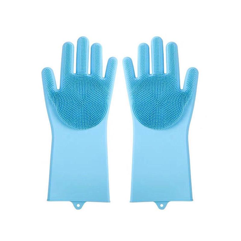 

1Pair Pet Bathing Gloves Dog Cat Bathing Artifact Anti-scratch Anti-bite Soft Silicone Glove Hand Skin Protection Pet Supplies синий