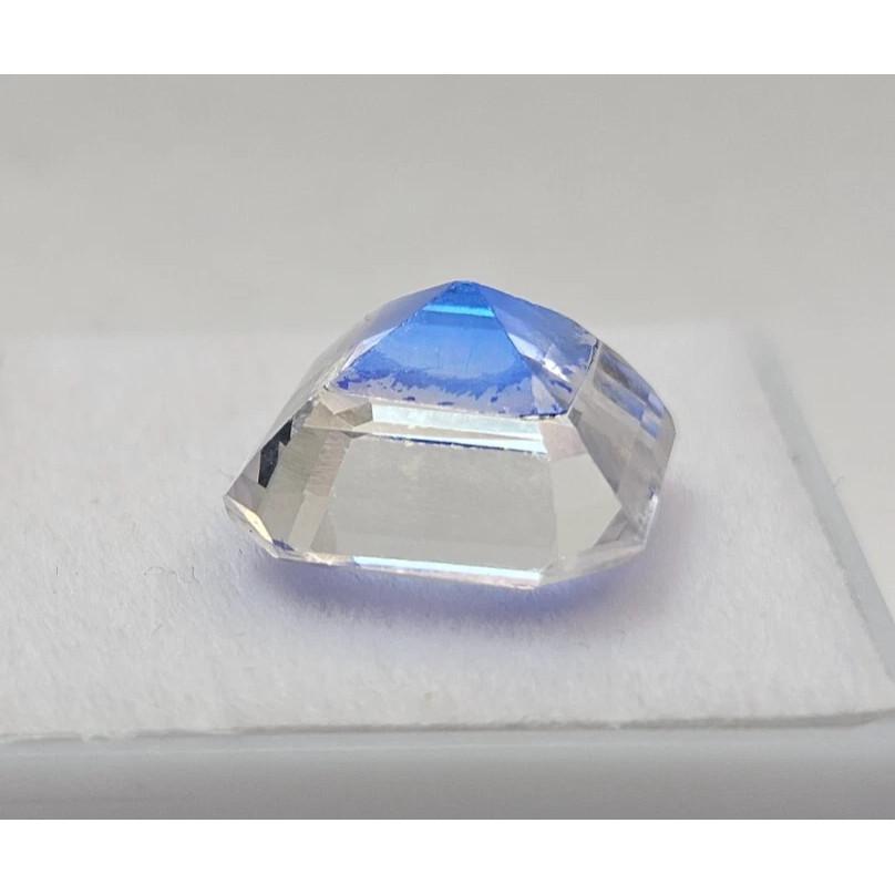 Stunning Natural Pitambari Sapphire 9-10 Ct Asscher Cut Certified Gemstone