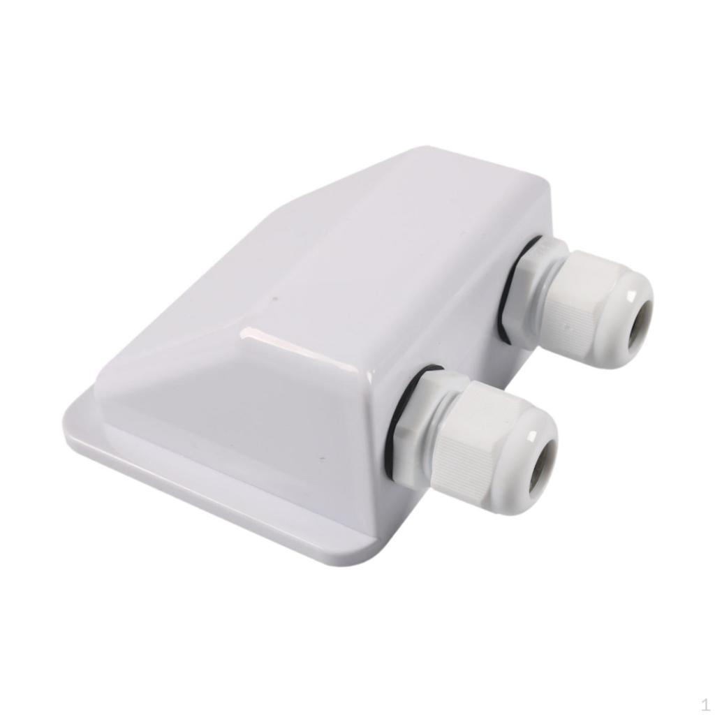 Solar Cable Entry Gland Double Gland,Weather Resistant White,Double