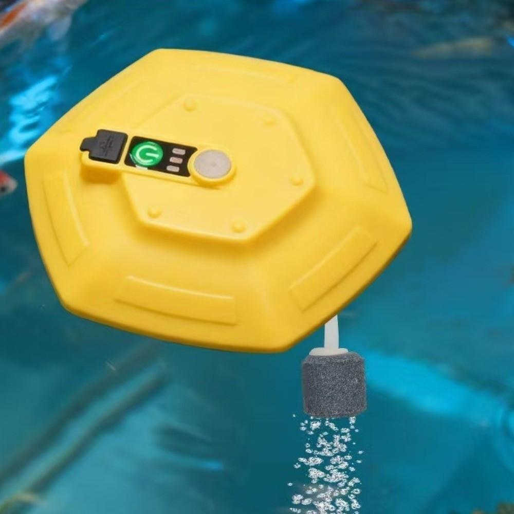 Waterproof Portable Float Aerator Rechargeable Ultra Quiet Fishing Aerator Energy Efficient High Air Flow