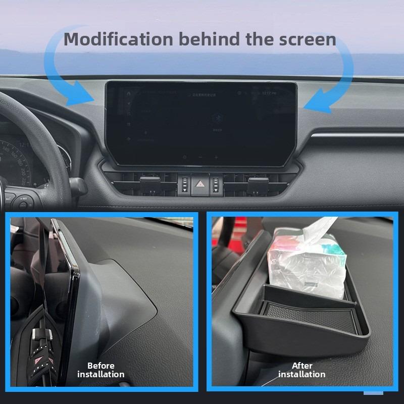 For Toyota RAV4 XA50 2019~2026 RAV 4 Hybrid Car Dashboard Organizer Tray Armrest Storage Box Sundries Layered Pocket Accessories