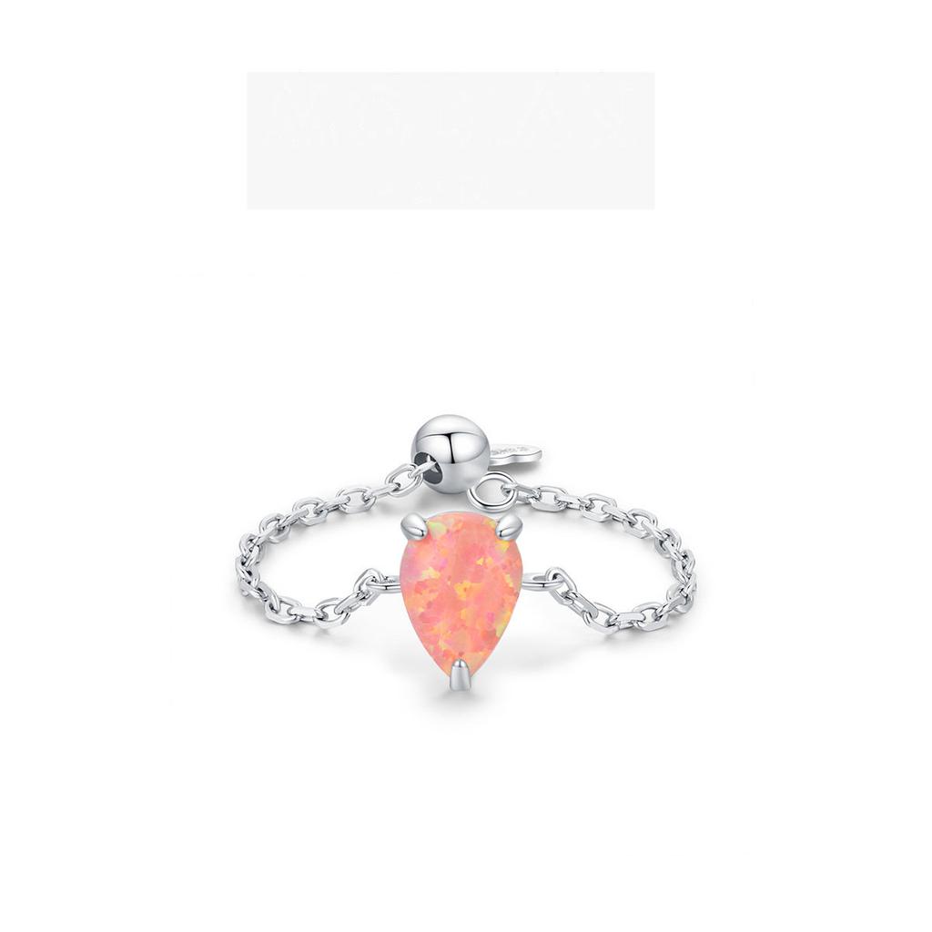 Tancise Classic 925 Sterling Silver Opal Ring Ladies Jewelry Wedding Promise Party Gift