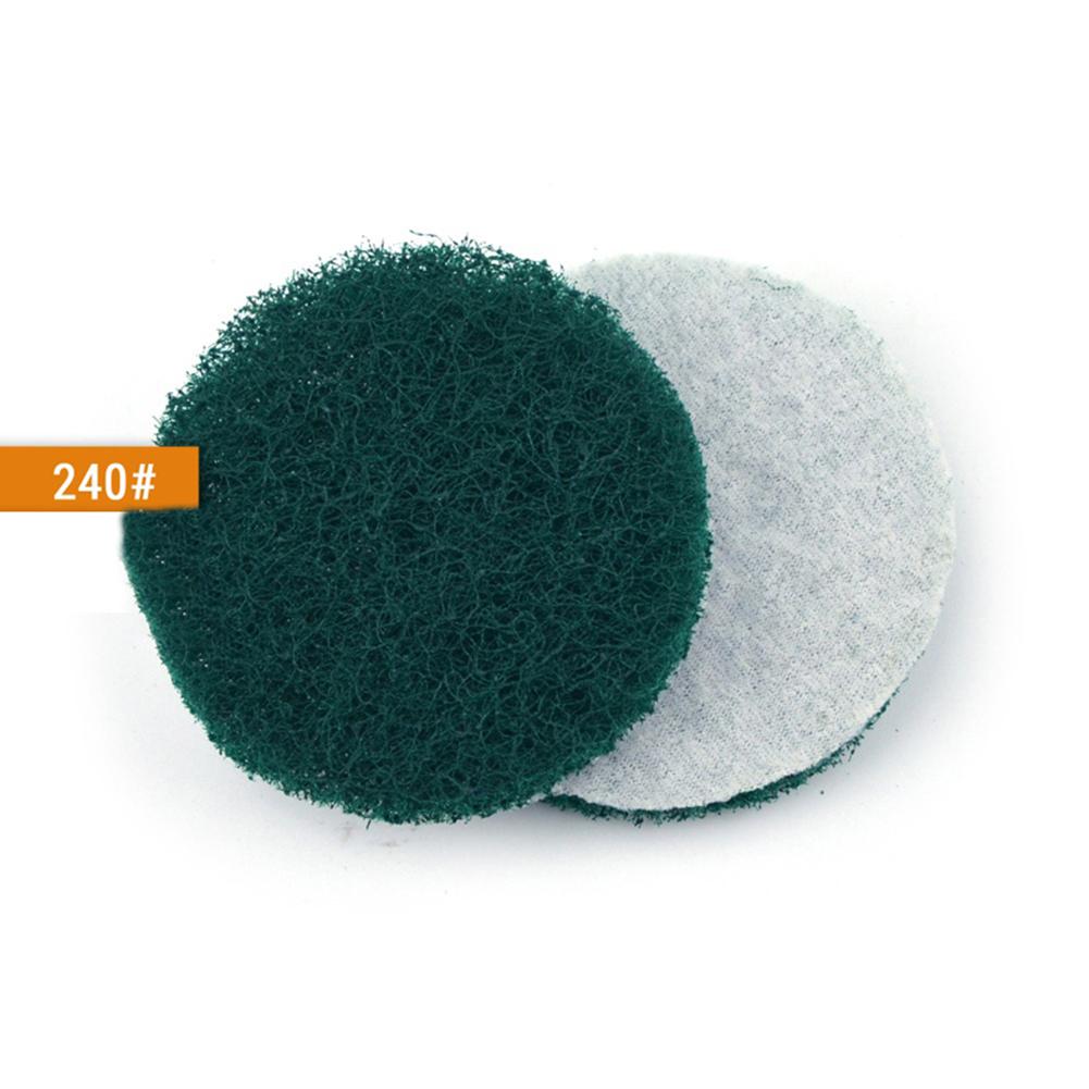 3 Pcs Industrial Scouring Pads 5Inch Cleaning Cloth Nylon Polishing Buffing Pad 240/400/800 Grit For Showers Bathtubs Cleaning
