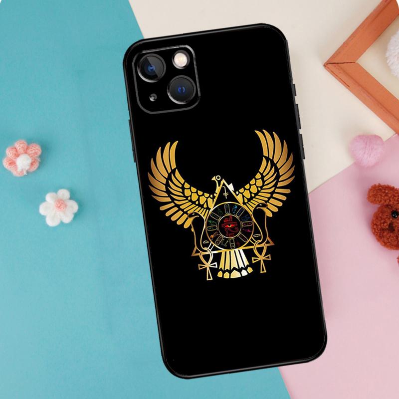 Egypt Nefertiti Anubis Ankh Phone Case For iPhone 16 15 14 13 11 12 Pro Max Plus Mini XR 16e Funda Silicone Back Cover