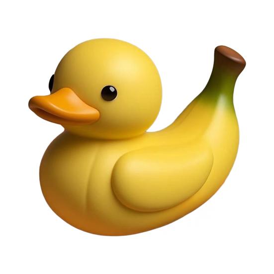 Fruit Duck Figurine Resin Fruit Themed Duckling Statue Peach Strawberry Duck
