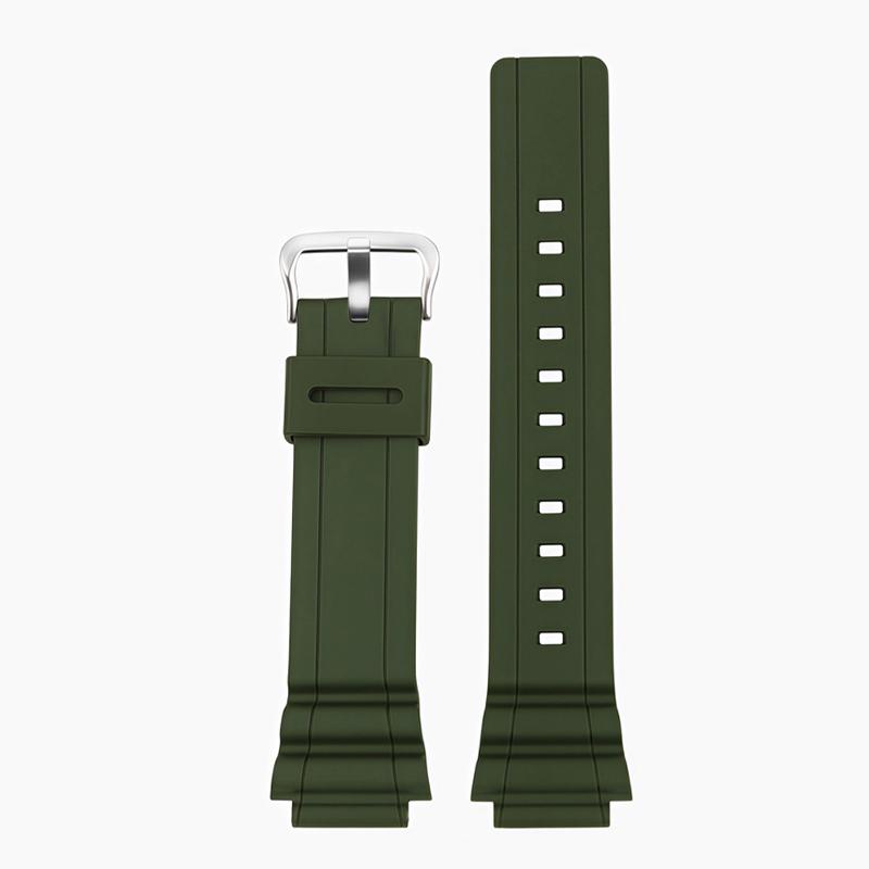 For Casio MRW-S300H Series Watch Bracelet Modification With Soft Resin Silicone Special Watch Strap Resin Dust-Free Wristband