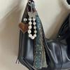 Cowboy Ribbon Bag Pendant Pearl Bag Charm New Love Heart Pendant  Fashion Accessories