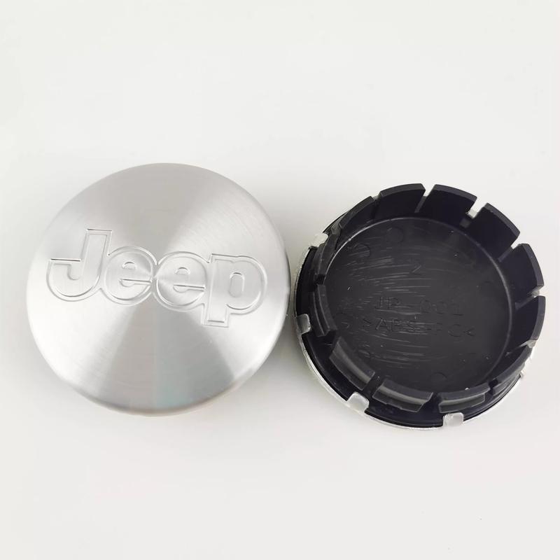Kopphållare 4 st 63MM/55MM Metall Bilfälgnavkåpa Fälgcentrumkåpa För Jeep Renegade Wagoneer Avenger Recon Wrangler JK Gla