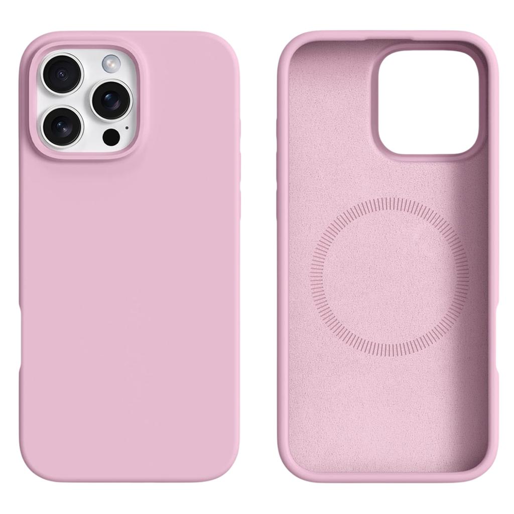 For iPhone 16 Pro Case Compatible with MagSafe Liquid Silicone+PC Phone Cover