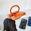 Matte Magnetic For Magsafe Case For iPhone 17 16 15 14 13 12 11 Pro Max 14 15 16 Plus Air Shockproof Stand Cover with Lanyard