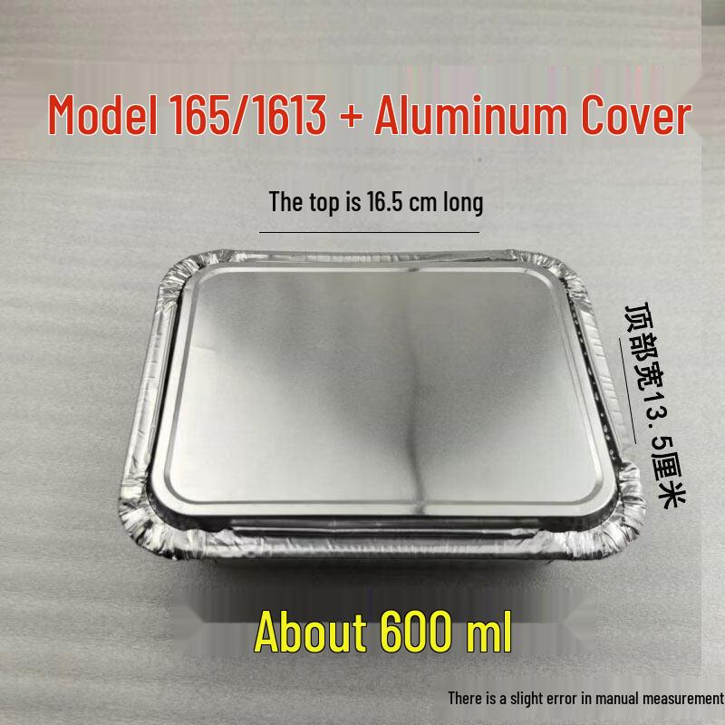Kashicong Disposable Rectangular Aluminum Foil Pans with Lids