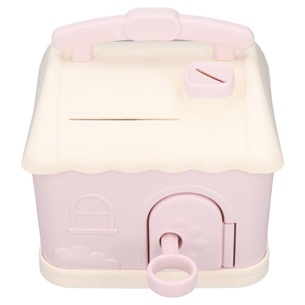 House Piggy Bank Cartoon House Design Develop Saving Habits Plastic Kids Piggy Bank for