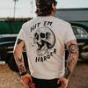 Horror Devil Dark Punk Skull Graphic Tshirts Harajuku Retro T Shirt Unisex Black White Casual Tee Summer Oversized Tee Camisetas