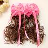 2Pcs Wavy Kids Hairpin Wig Cute Wig Braid Hairpin Hair Accessories Children Hair Clip  Girls