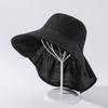 Women's Summer Outdoor Sun Protection Hat Wide Brim UV Shield Bucket Hat for Beach Cycling Hiking Lightweight Breathable
