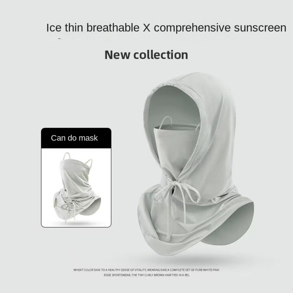 Adjustable Balaclava Face Cover Dustproof UV Protection Veil Summer Ice Silk Mask  Outdoor