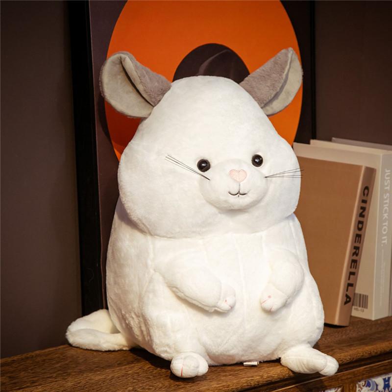 Симуляция Шиншилла Плюшевая Игрушка Мышь Девочка Спящая Кукла Милая Кукла Шиншилла Кукла 35cm