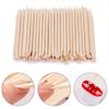 Nail Orange Wood Sticks Double Head Cuticle  Pusher Remover Pedicure Manicure Sticks Tool 11.5cm Rhinestone Picking