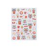 1 Sheet 5D Embossed Chinese New Year Lion Dance Cute Lucky Lion Decals Festival Lion Self Adhesive Manicure Sliders Nail Sticker