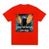Today I Will Eat Two Corndogs Graphic T-Shirt Skeleton Meme Men's Vintage Gothic Short Sleeve T-shirts Cotton T Shirts