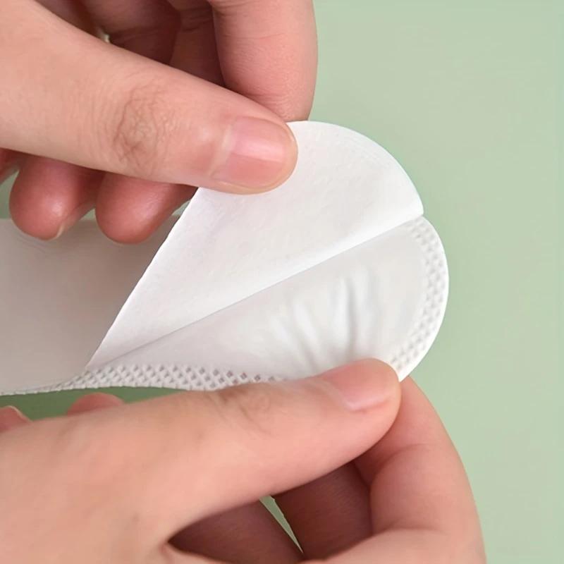 10/50/100PCS Hat Sweat Absorber Stickers Summer Cap Liner Bands Sweatband Visor Hats Size Reducer Adhesive Sweat Absorbing Pads