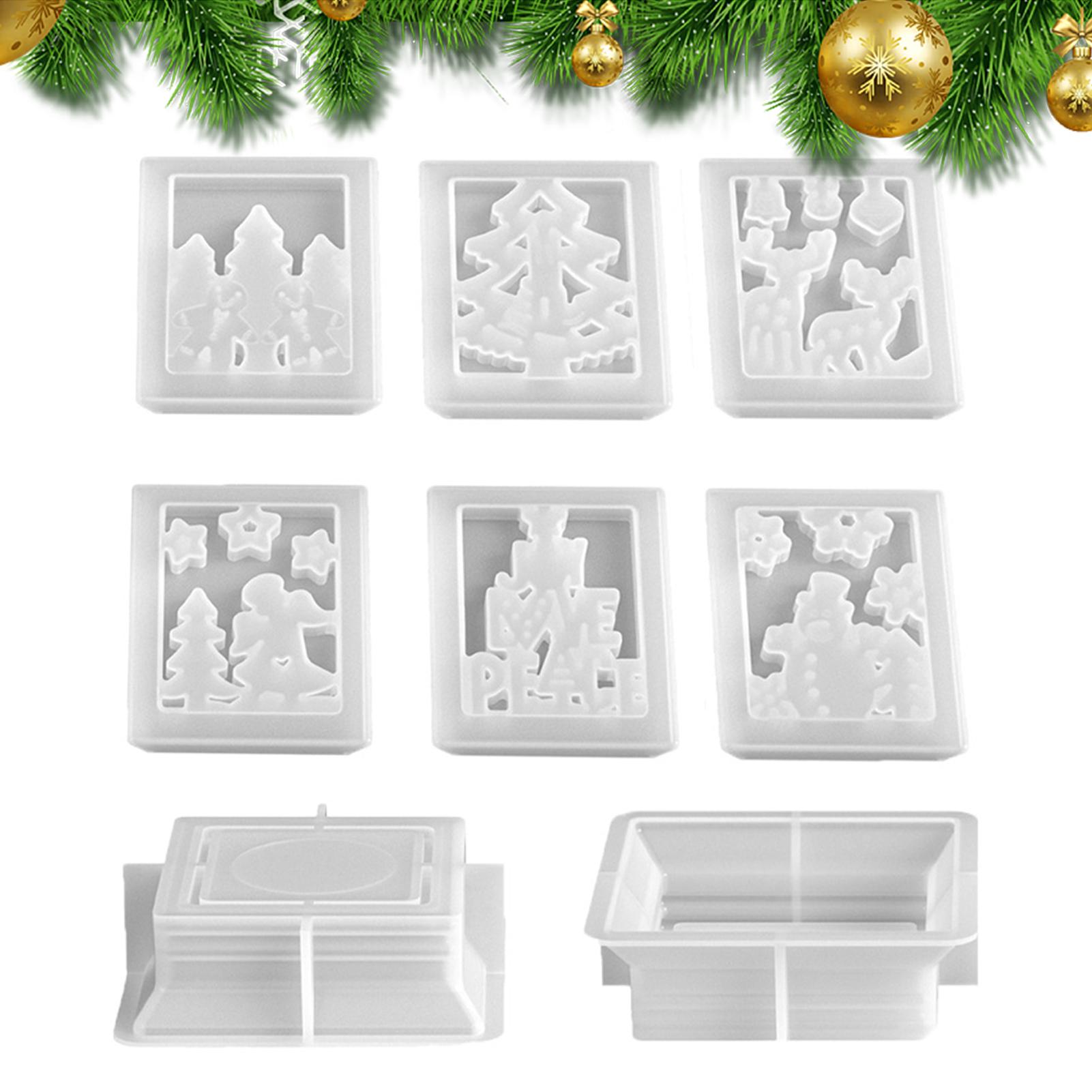 

Christmas Molds Non-Stick Reusable Set Holiday Silicone Molds Christmas Decorations For Wax Plaster Party Lantern Home Decor China Mainland