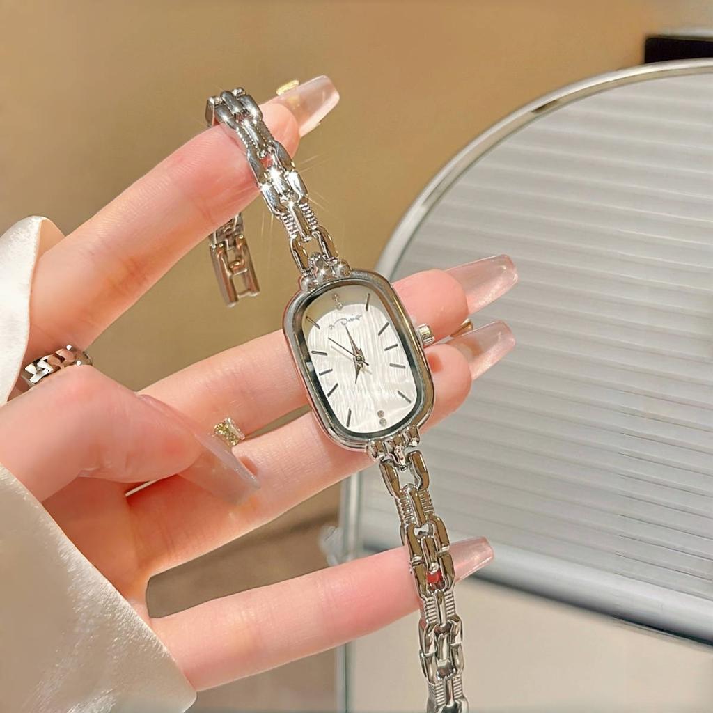 Simple Slim Square Chain Steel Band Quartz Watch Women Fashion Exquisite Ladies Wristwatch Elegant Female Clock relogio feminino