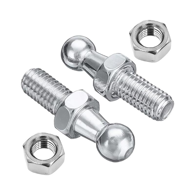 Universeller Gasfeder-Kugelkopf-Befestigungsbolzen Gasdruckfeder-Stützstrebe Fitting Kugelbolzen mit Befestigungsmutter