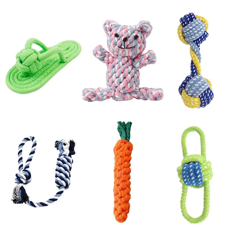 Cross-Border Carrot Cotton Rope Pet Toy: Bite-Resistant Teething & Interactive Training for Dogs
