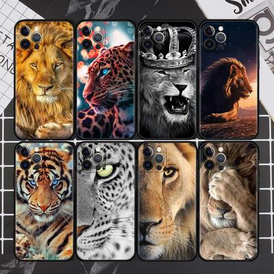 Di lusso Tiger Lion Cassa Del Telefono Per il iPhone Samsung Galaxy Redmi Xiaomi Oppo OnePlus Nota SA 7 8 9 10 11 12 13 14 20 21 22 23 53 54 Pro Max Plus Ultra