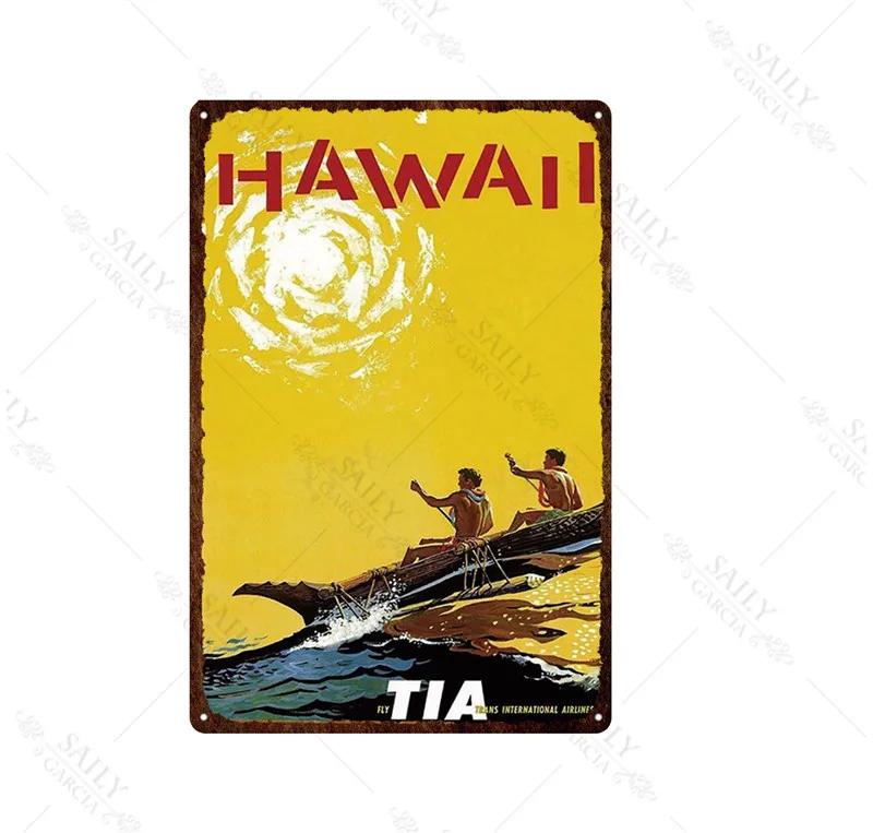 Africa City Sign Vintage Metal Sign Christmas Gift Metal Plates for Wall Art Retro Home Kids Room Decor Metal Poster 30X20Cm