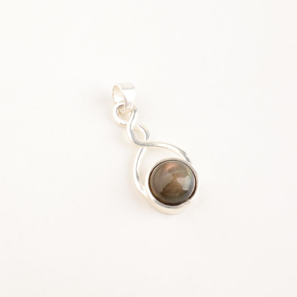 Rare Labradorite Gemstone 925 Sterling Silver Jewelry Pendant Mother's Day Gift CP-25-31