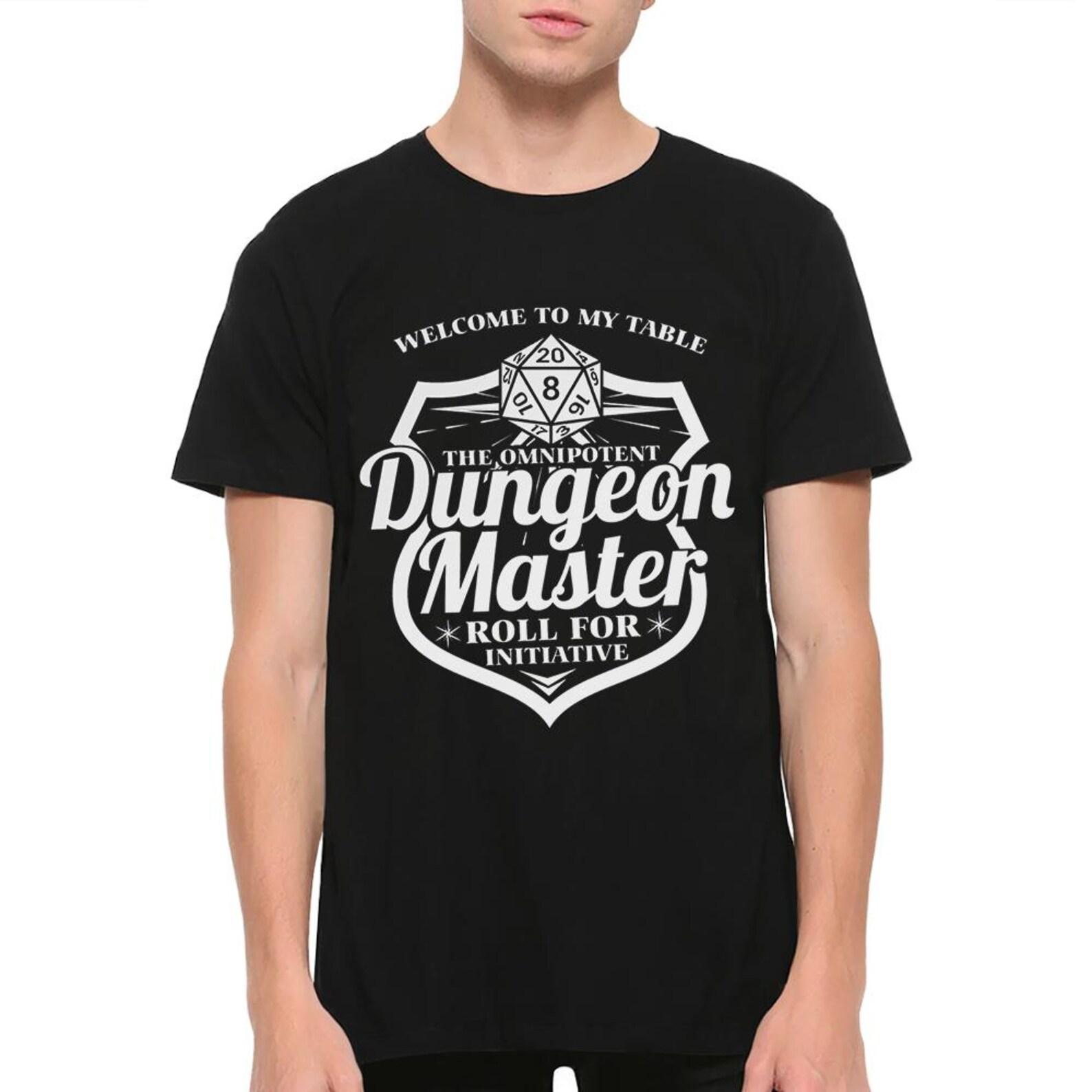 Dungeon Master Roll for Initiative T-Shirt, Dungeons and Dragons Shirt, Men s and Women s Sizes 2XL