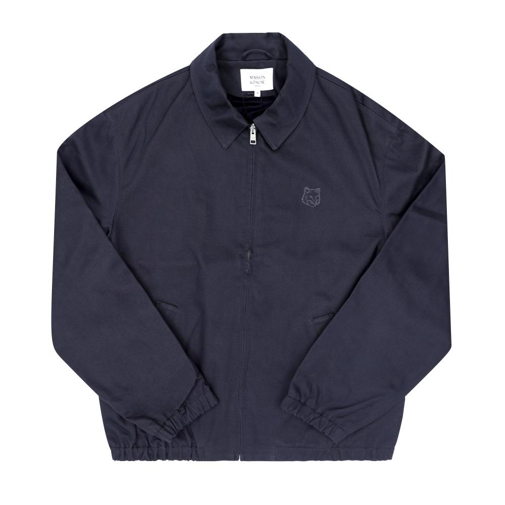 

Maison Kitsun Bold Fox Head Patch Zip Blouson Jacket Om02122ww9028 OM02122WW9028 0120 (XL)