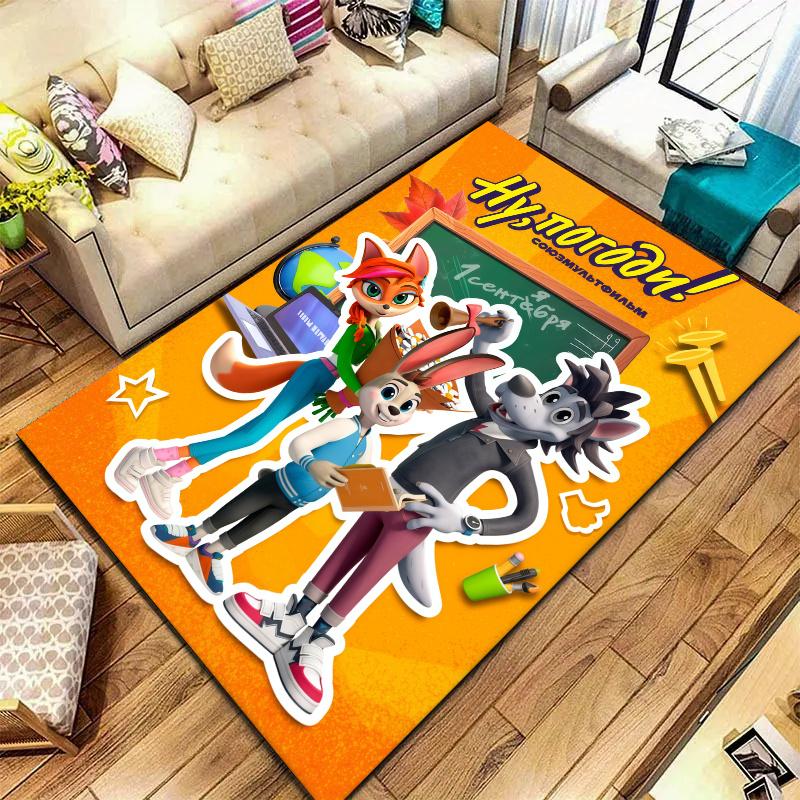 Nu Pogodi Carpet Rug for Living Room Bedroom Home Sofa Decoration,Kids play Nonslip Floor Mat
