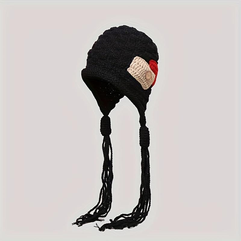 1pc Women's Winter Peru Ear Flap Hat for Cycling, Outdoor Activities & Valentine's Day Suitable for Skiing, Snow