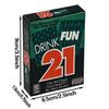 Drink Fun 21 Couples Drinking Game Cards Romantic Party Interactive Card Game for Couples English Version New