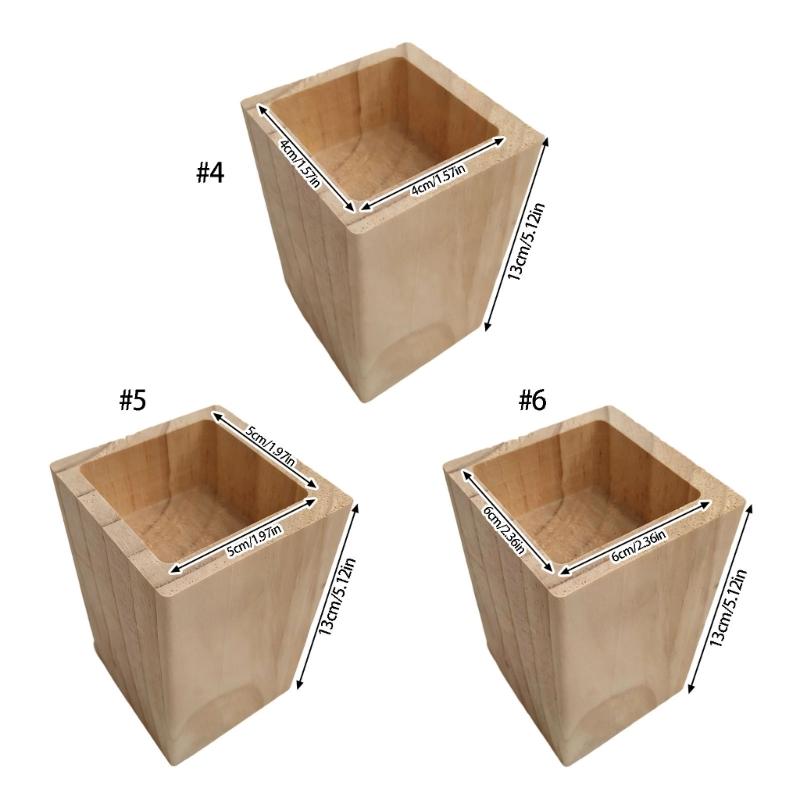 Natural Wooden Height Adjusters Strong & Strong Designs Strong Wood Furniture Leg Extenders for Home Office Furniture