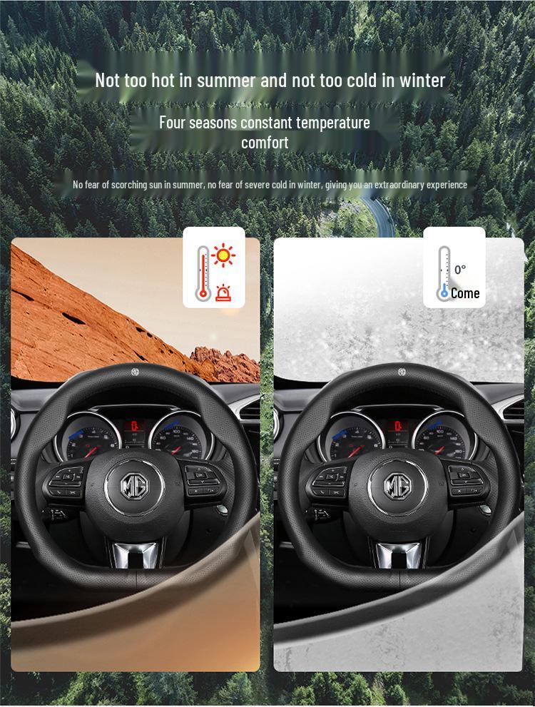 Echte Lederlenkradabdeckung für MG5 Scorpio, 6pro, ZS, HS, One, MG3, Roewe