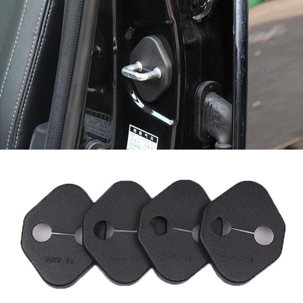 For Renault Kadjar 2016 2017 2018 2019 2020 Car Interior Anti Rust Water Proof Door Lock Key Keys Buckle Cover Molding Trim 4PCs