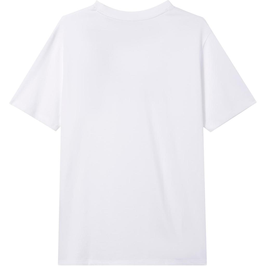 Under Armour Loose Logo Print Crew Neck Pullover Heavyweight Short Sleeve Drop Shoulder T-Shirt Women T-Shirt White 1383047-100